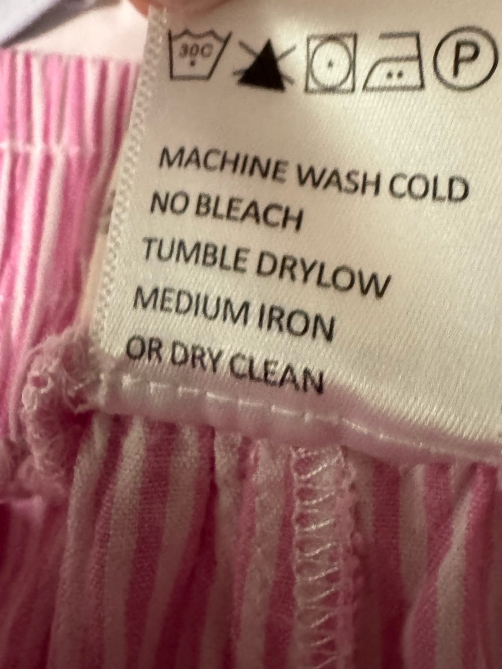 Sonderhaus Boxer Shorts Pink & White Stripe Size M - Picture 5 of 5